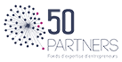 Logo officiel de l'entreprise 50 Partners, partenaire de Linkaband.