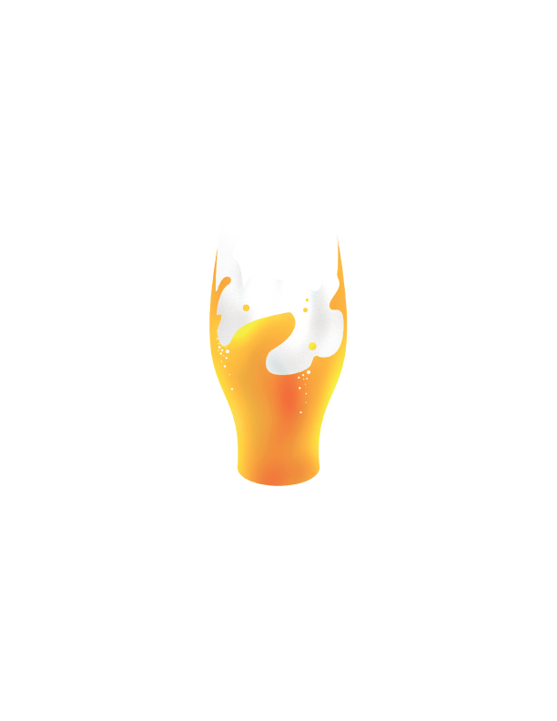 logo linkaband ’bière rock’ sur fond noir