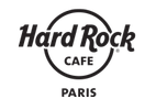 Logo officiel de Hardrock Café, partenaire.