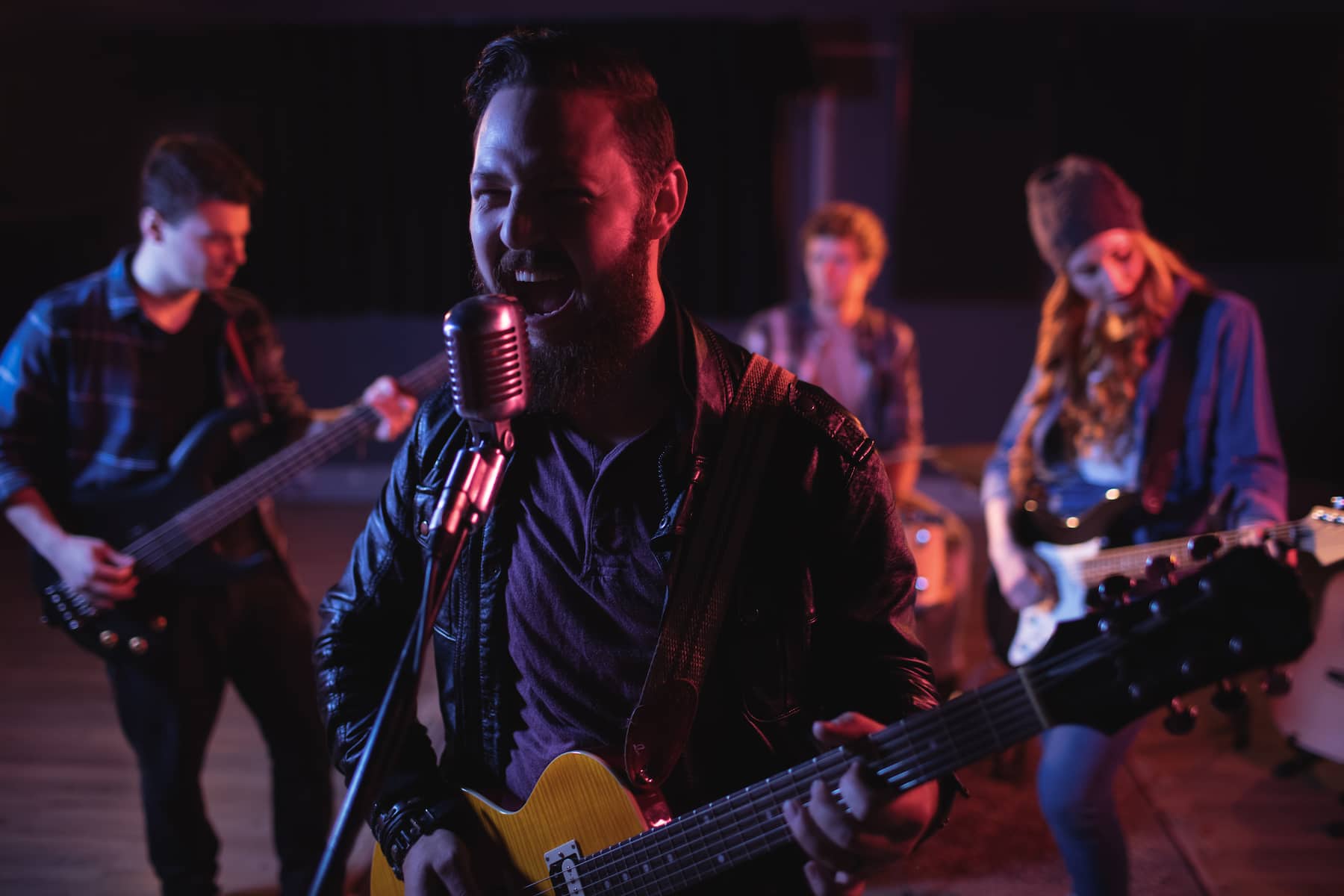 Performance groupe de musique soirée