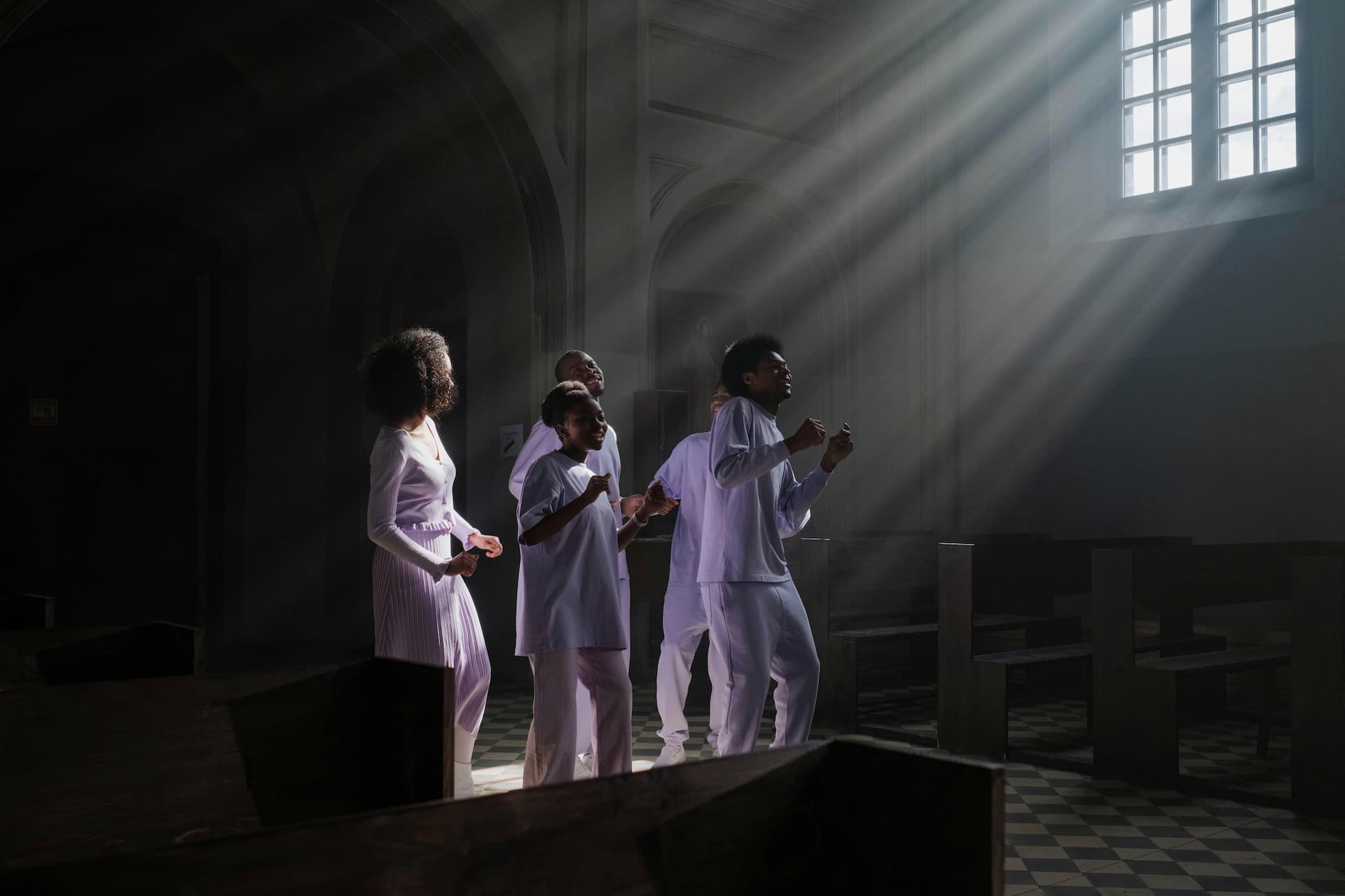 chorale gospel chantant pour un mariage à l'église