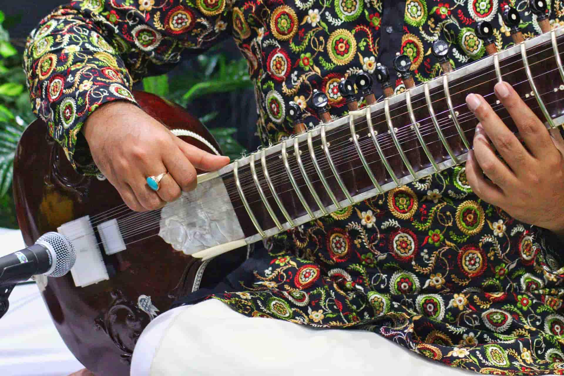 Musicien gypsy jouant à un mariage
