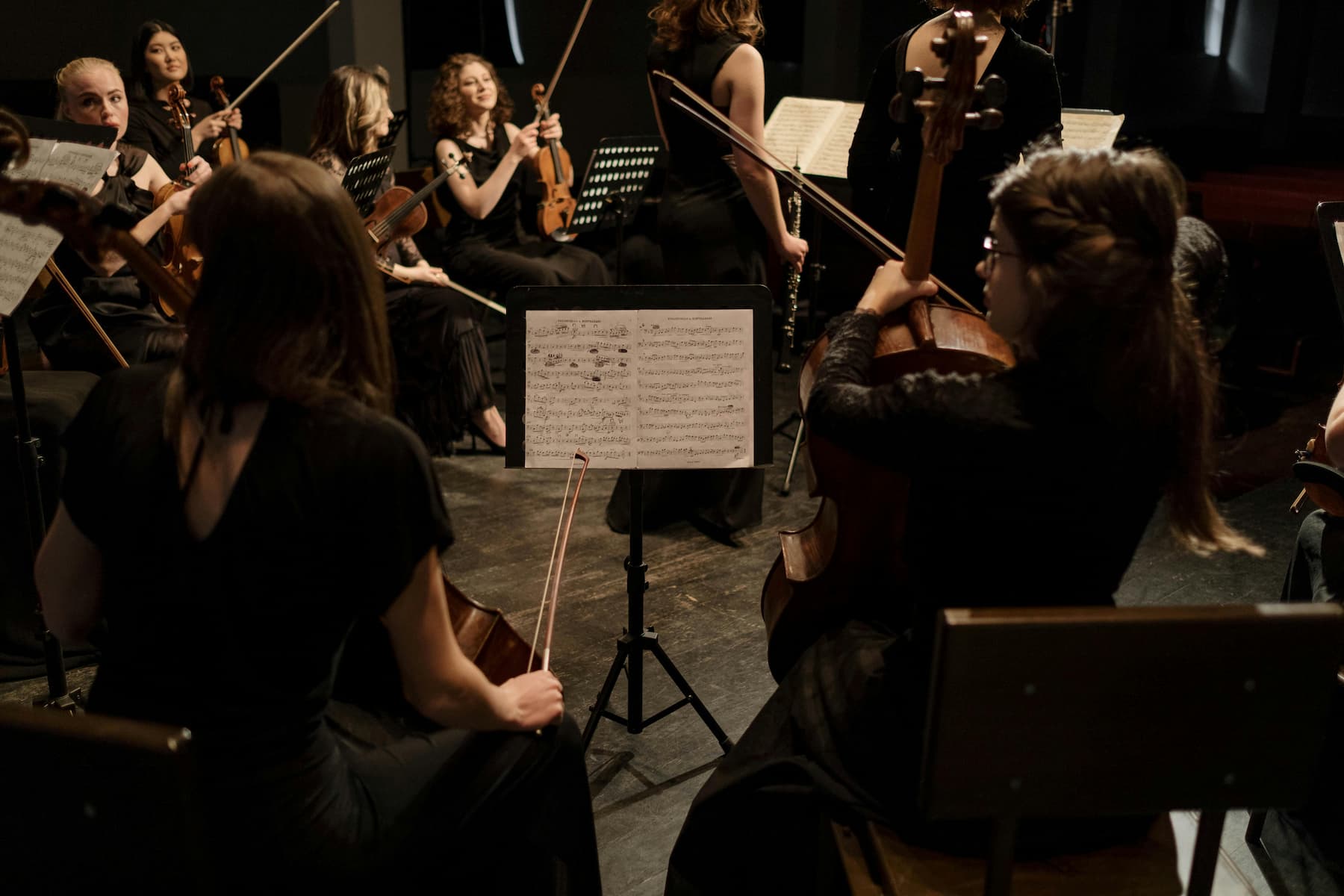 orchestre à corde classique en prestation