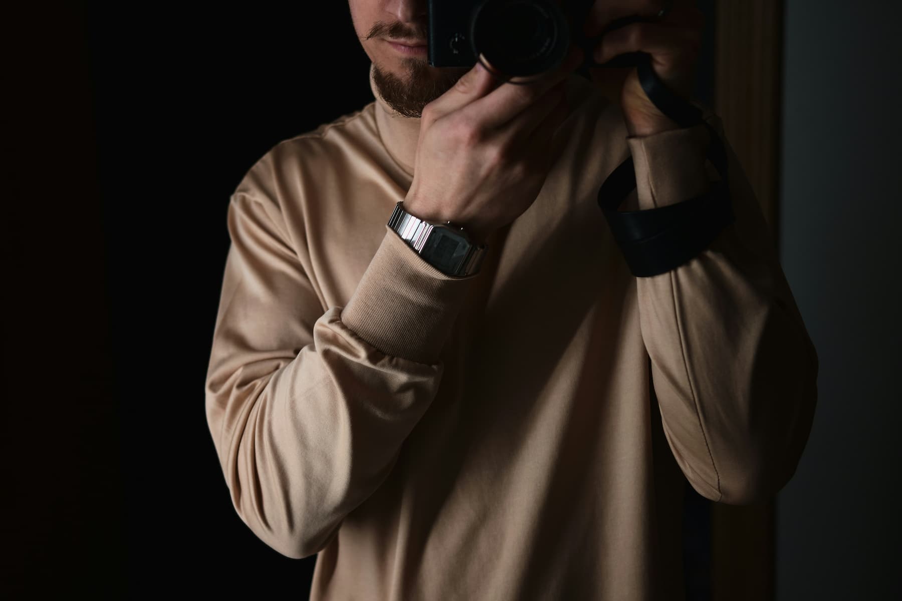 Homme photographe