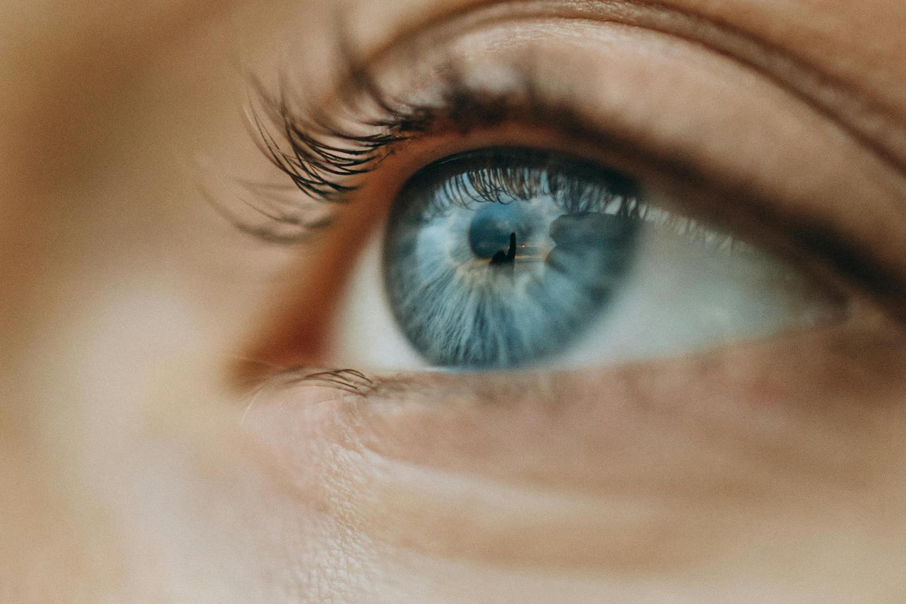 Photo yeux bleus