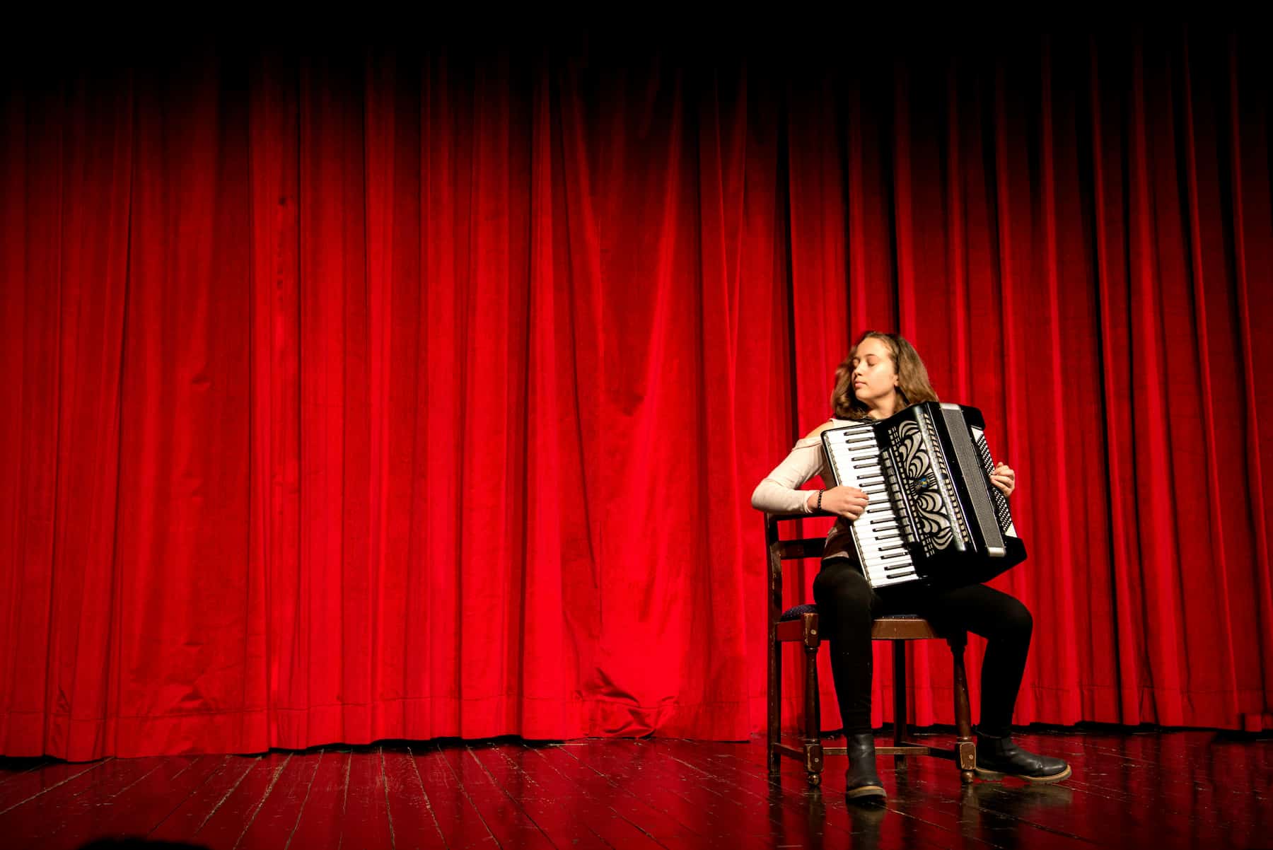 Accordéoniste sur scène