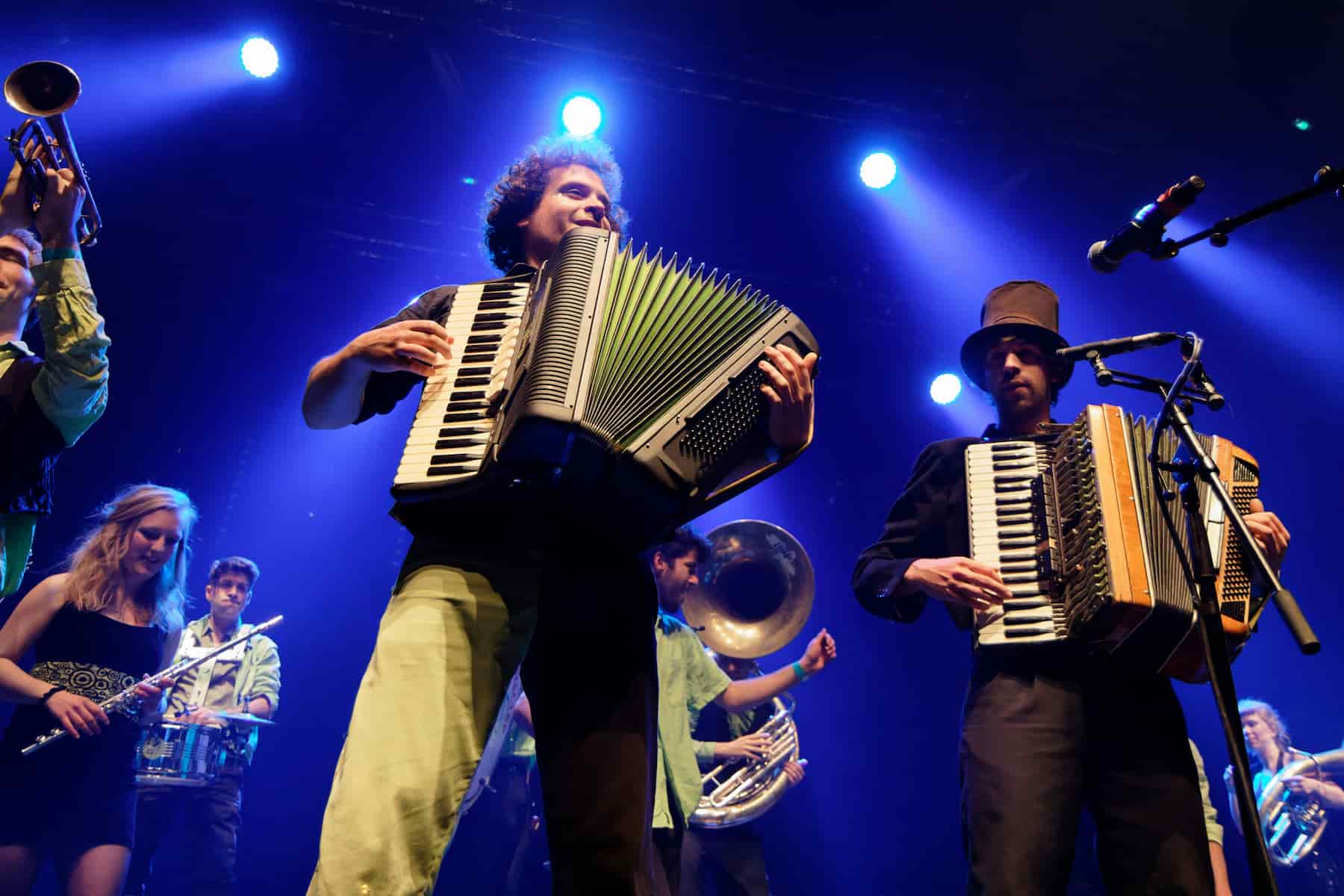 Concert d'un accordéoniste