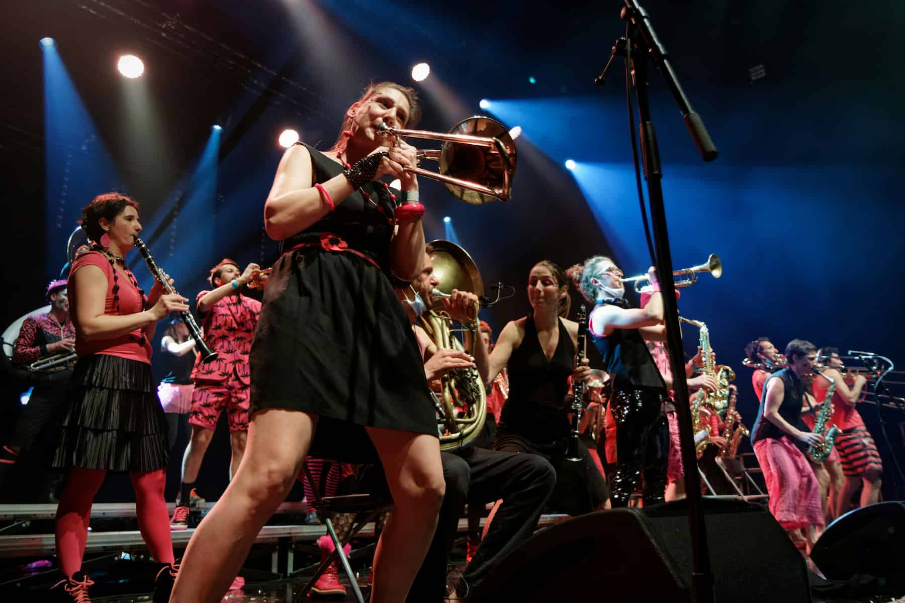 Prestation d'une fanfare