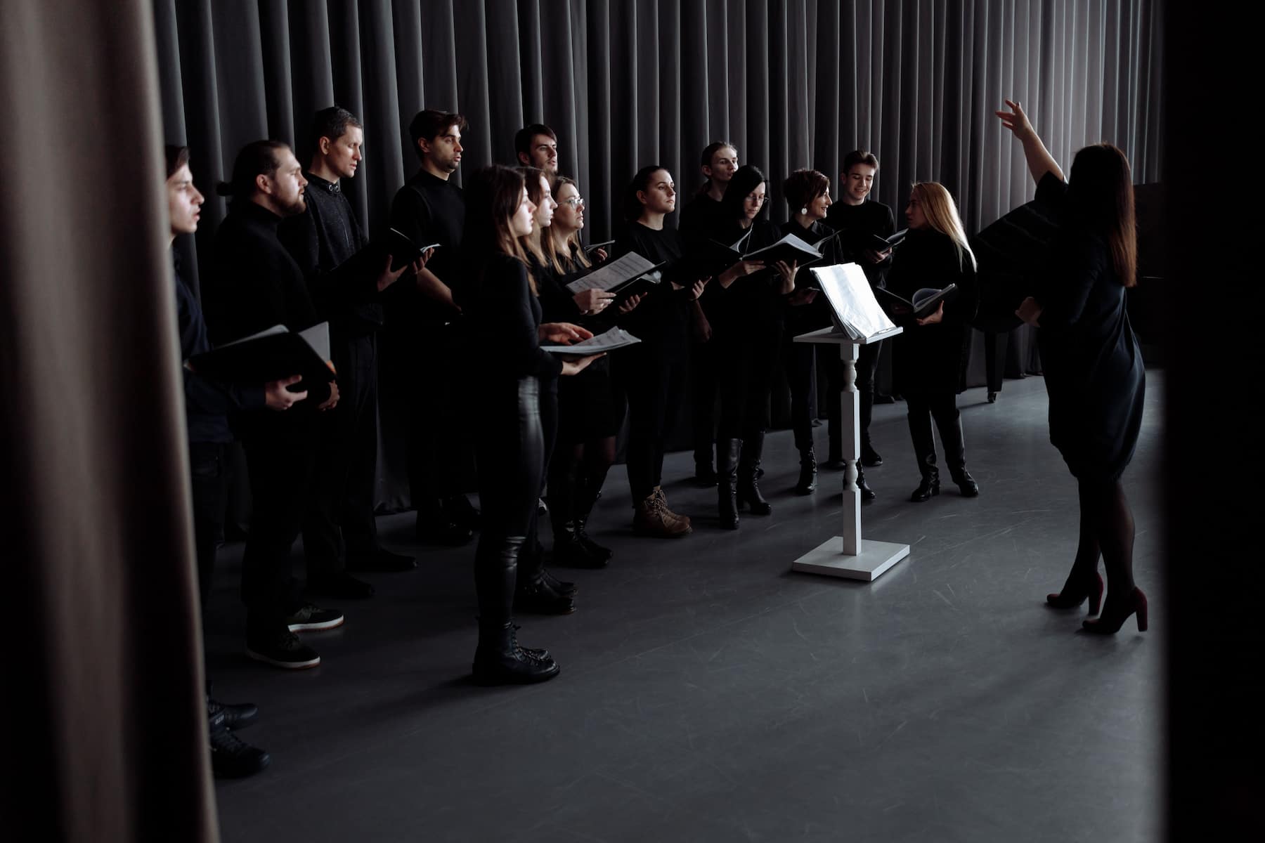Chef de chœur et groupe de musique gospel