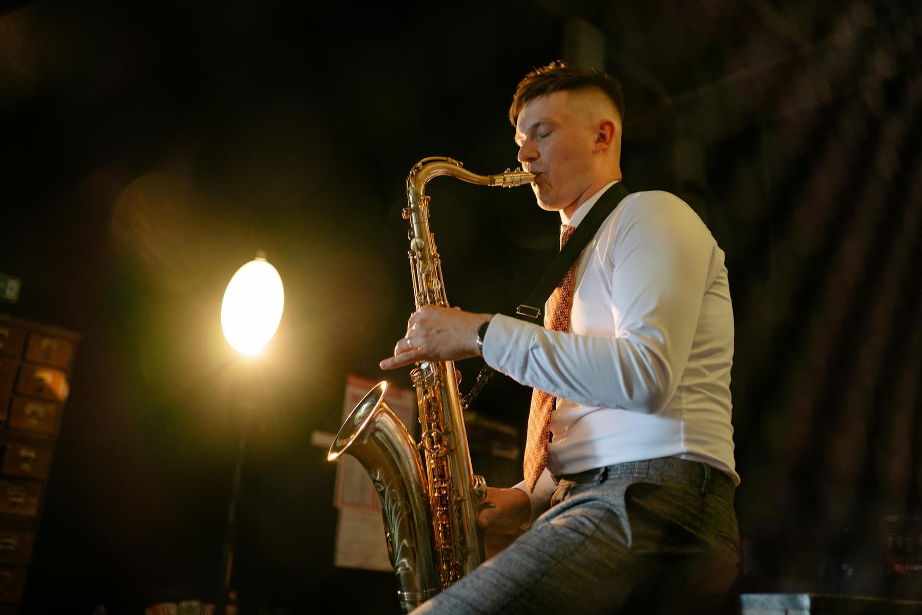 Saxophoniste scène