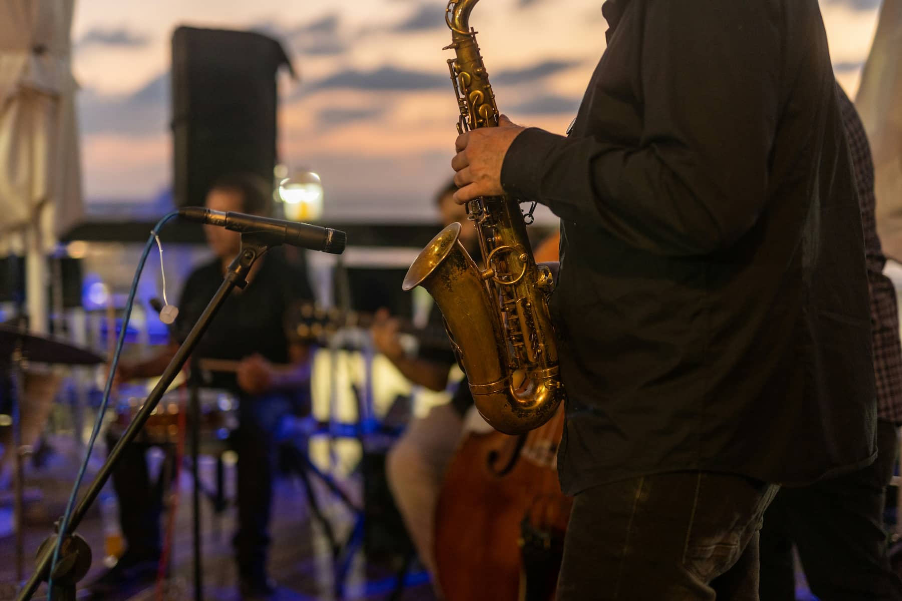 Concert d'un saxophoniste